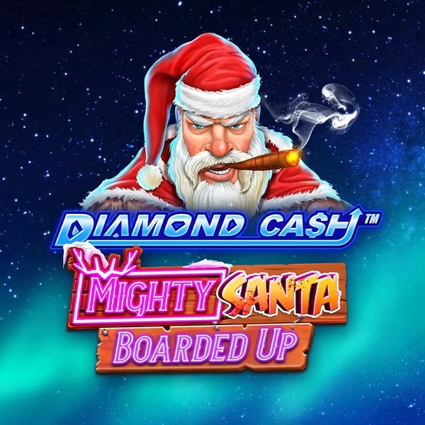 Diamond Cash Mighty Santa Boarded Up game by Greentube – logo hosted on Wbetz Casino