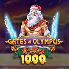 Gates of Olympus Xmas 1000 online game logo by Pragmatic Play on wbetzcasino.eu