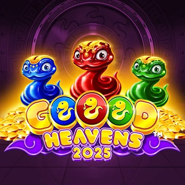 Goood Heavens slot logo by Rarestone Gaming at Wbetz Casino